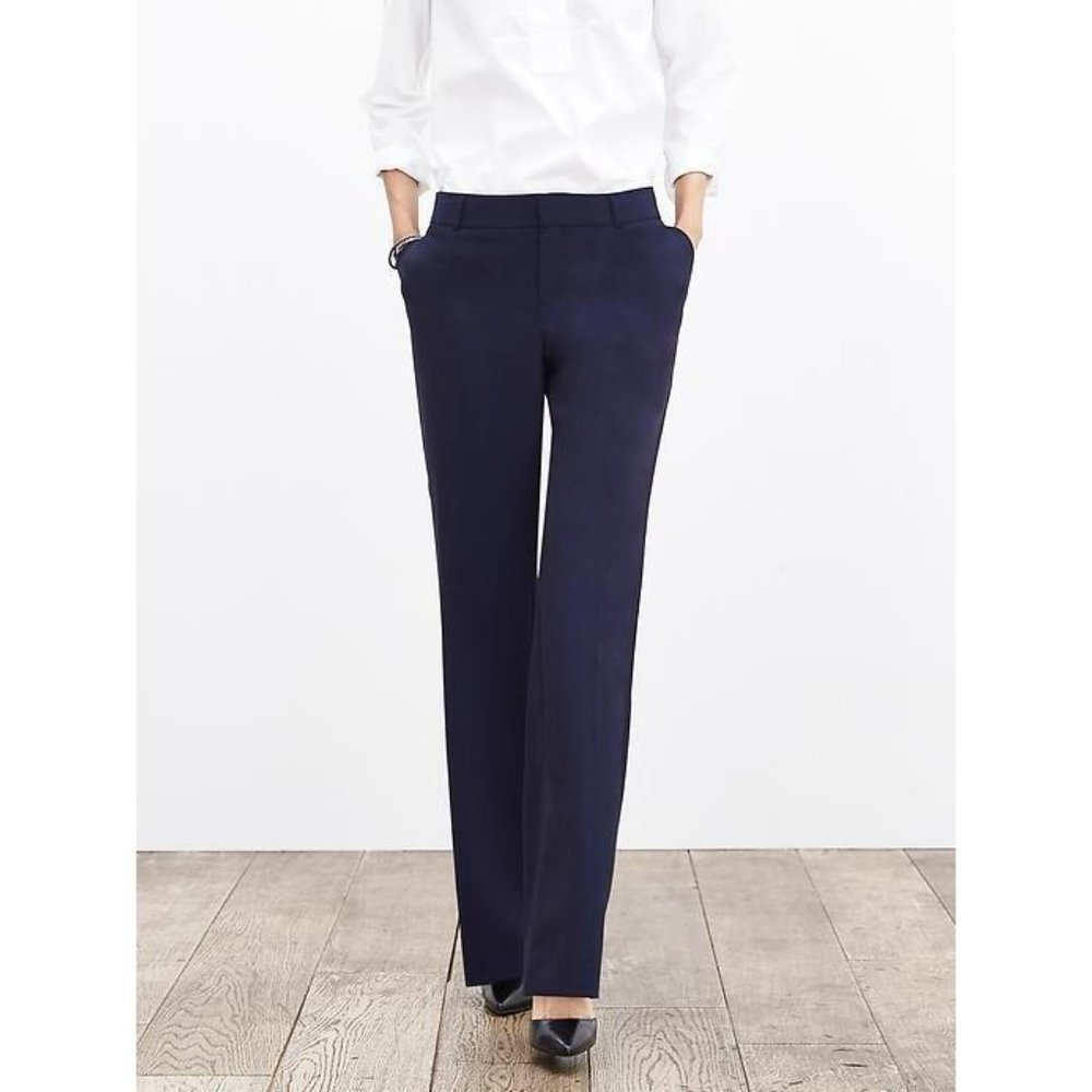Banana Republic Navy Straight Leg Pants
